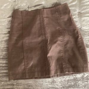 Free People Pleather Mini Skirt